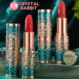 CRYSTAL RABBIT Xizi เคลือบด้านนูน ลิปสติกเนื้อแมทติดทนนานกันน้ำชุดลิปกลอส