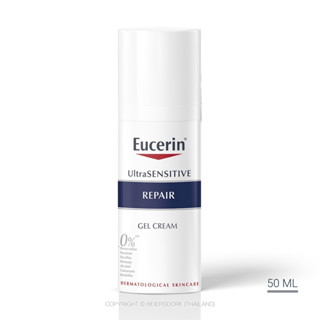 Exp.2/24 (50 มล) ผิวผสม-ผิวมัน Eucerin UltraSENSITIVE REPAIR GEL CREAM (สำหรับผิวแพ้ง่าย ลดผิวแห้ง แดง ระคาย)