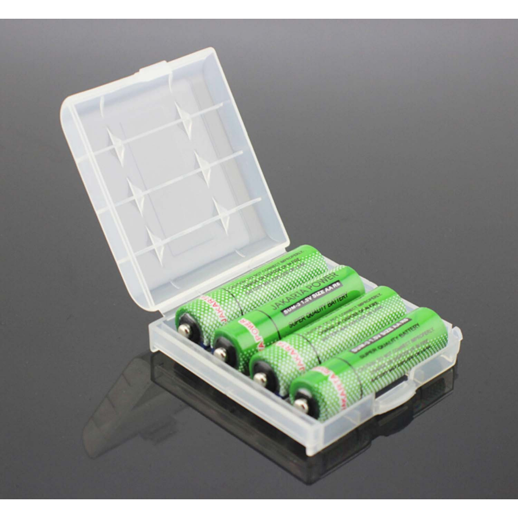 กล่องพลาสติก สำหรับใส่แบตเตอรี่ขนาด AA AAA กล่องใส่ถ่าน Battery Box AA AAA ( เฉพาะกล่องไม่รวมถ่าน )