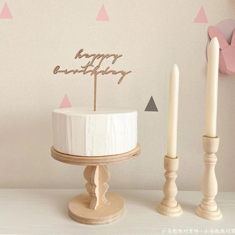 [พร้อมส่ง] ป้ายปักเค้ก ป้ายHappy birthday ป้ายปักเค้กวันเกิด สไตล์มินิมอล น่าร้ากกก - รูปที่ 3