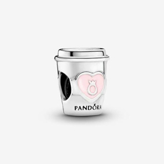 (พร้อมส่ง) Pandora Take a Break Coffee Cup Charm ชาร์มเเก้วกาเเฟ ของเเท้100%