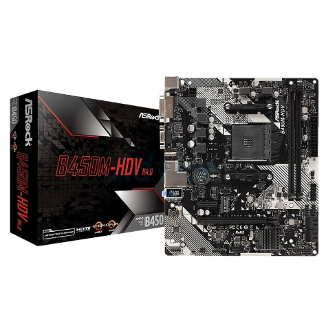 (AM4) ASROCK B450M-HDV R4.0