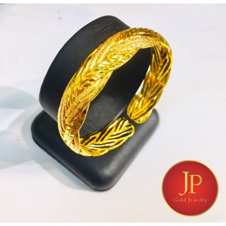 กำไลลายเปีย ฟรีไซส์ เปีย2เส้น เปีย4เส้น ทองหุ้ม ทองชุบ สวยเสมือนจริง JPjewelry