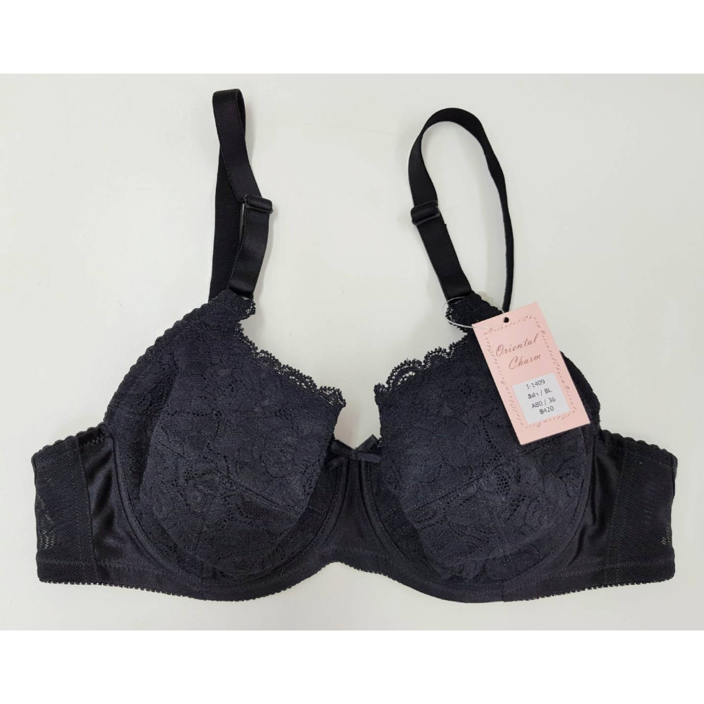 (ซื้อ2แถม1-ตัวแถมแจ้ง สี-ไซส์ ในห้องแชท) รุ่น I-1431 ทรง3/4คัพ ฟองน้ำบาง มีโครงเหล็กOriental Charm (โอเรียลทอลชาร์ม)
