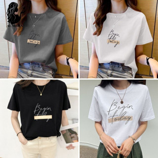 เสื้อยืดแขนสั้น 🍬หญิง Free Size ทรงหลวม สไตส์เกาหลี 🍬พร้อมส่งTS1036