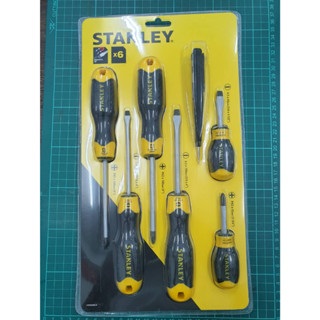 ชุดไขควงด้ามหุ้มยาง 6 ชิ้น STANLEY