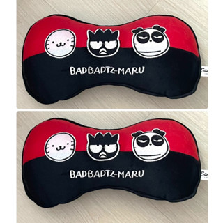 1ชิ้น/2ชิ้น หมอนรองคอในรถ ลาย#Bad Badtz-Maru สีดำตัดแดง  ลิขสิทธิ์แท้