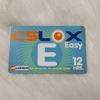 บัตรเติมเน็ต CSLOXINFO ของเเก่า ใช้งานแล้ว สำหรับสะสมเท่านั้น