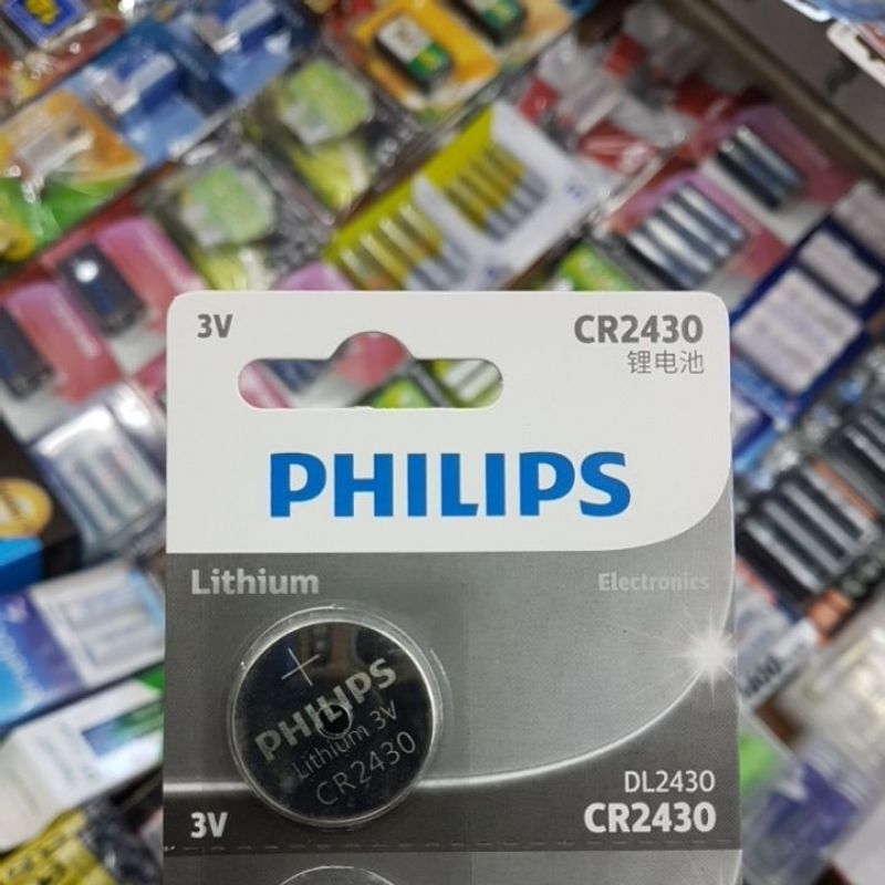 ถ่าน Philips CR2450 Lithium 3V ของใหม่ ของแท้ แพคนำเข้า