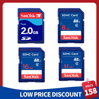 📷Original 2G SD card 8G 16G 32G high speed memory card 2G การ์ดหน่วยความจำเก่ากล้องดิจิตอลการ์ด 2gb low-speed memory car