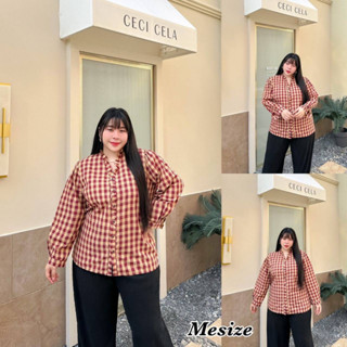 🔥Plussize🔥เสื้อคนอ้วน🔥S รอบอก(bust) 48”สะโพก(hip) 52”    M รอบอก(bust) 52”สะโพก(hip) 56”