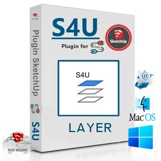 [E43] S4U layer 2.2.1 ( ปลั๊กอินเลเยอร์/Tags ) | Plugin for Sketchup 2017-2023 | Extensions