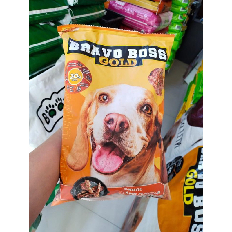 อาหารสุนัข Bravo Boss รสเนื้อแกะ ขนาด1 กก.
