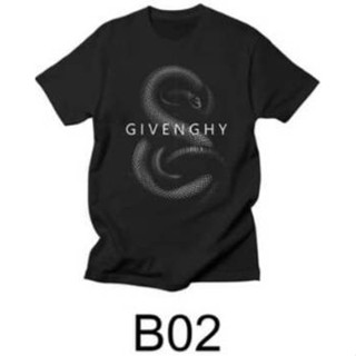 B02 เสื้อยืด UNISEX ลาย งู