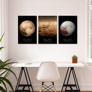 ดาวพลูโต - Pluto Poster - NASA ภาพจากนาซ่า our solar system poster series ขนาด 12x18 นิ้ว