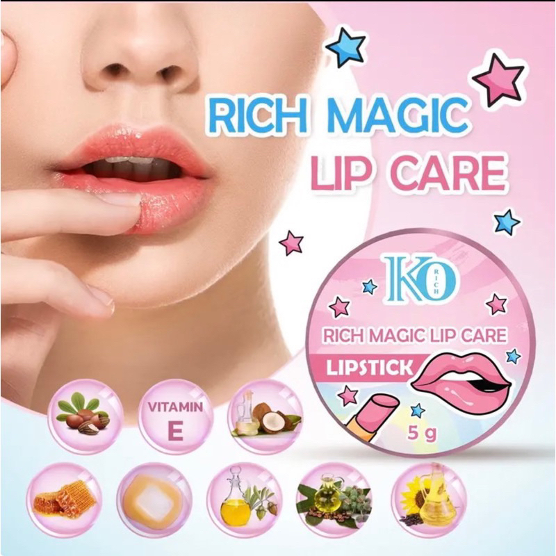 Ko Rich ลิปบาล์มแก้ปากดำ Magic Lip Care