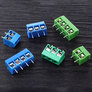 บล็อกขั้วต่อเทอร์มินัล KF301- 2P สกรู 5.0 มม.  3 Pin Pcb 1ชิ้น