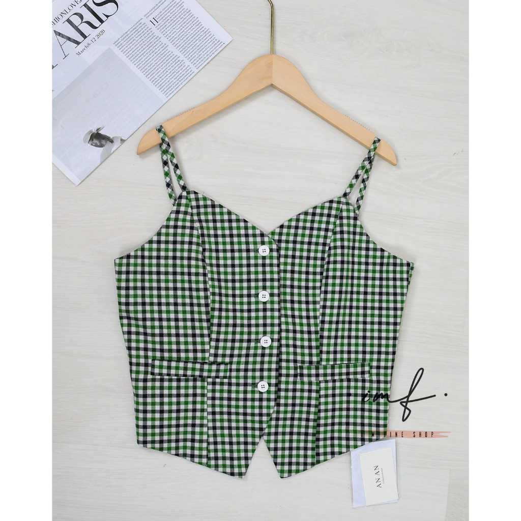 iamfine.shop J040666 เสื้อสายเดี่ยว