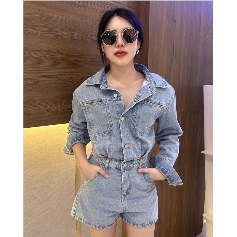 จั๊มหมียีนส์ (denim set)