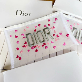 Dior Mesh Embroidery Pouch Bag*พร้อมส่ง*