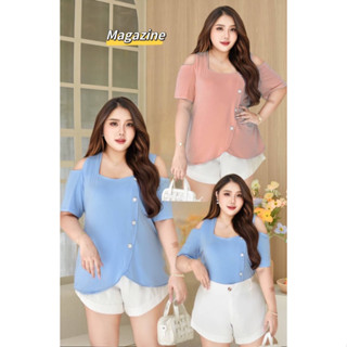 M78 เสื้อสาวอวบ อ้วน Bigsize Plussize XXL เสื้อยืด