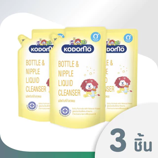 W002-1 KODOMO(โคโดโมะ) ผลิตภัณฑ์ล้างขวดนม น้ำยาล้างขวดนมและจุกนม ชนิดถุงเติม 600 มล.