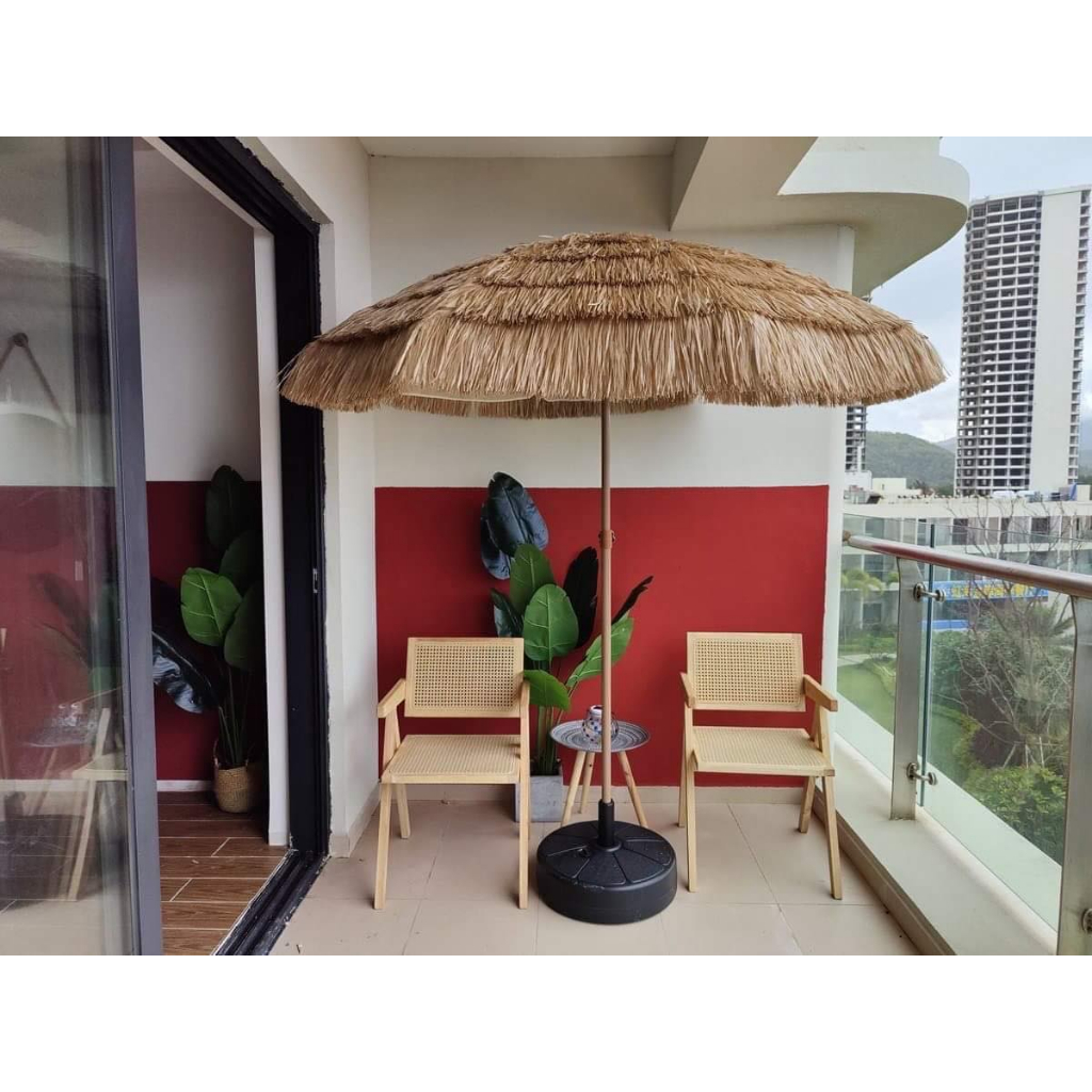 [ส่งฟรี] ร่มฟางเทียม กว้าง 2 เมตร ใหญ่สุดในตลาด กันแดด กันฝน แต่งร้าน แต่งบ้าน วางริมทะเล เรียกลูกค้าเช็คอินได้ไม่ยาก - รูปที่ 5