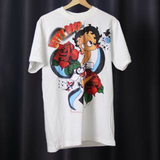 เสื้อยืดการ์ตูน เบ็ตตี้ บู๊พ (Betty Boop) สไตล์วินเทจ ผ้าฝอก (M/L/XL)