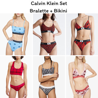 Calvin klein Set Bra+Bikini ขายเป็นเซ็ต บรา+กกน ของแท้ พร้อมส่ง 🇺🇸