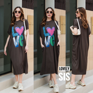 🌈🌿🌼🌸🌺🤎💖🇰🇷 Cotton Screen Oversize Maxi Dress