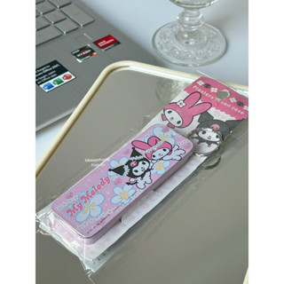 Kuromi &amp; My Melody Box, old Sanrio 2006 ตลับพลาสเตอร์ยา