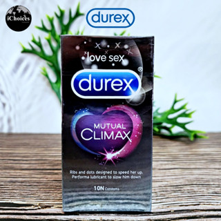 [Durex] Mutual Climax Dotted &amp; Ribbed Condoms 10 Count ดูเร็กซ์ ถุงยางอนามัย