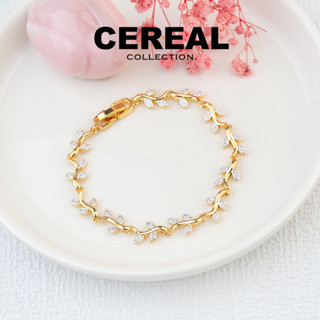 สร้อยข้อมือแฟชั่น เพชรสีทับทิม แบบสวย พร้อมส่ง
