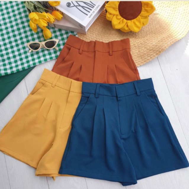 Popular pants กางเกงขาสั้นเอวสูงทรงสวย