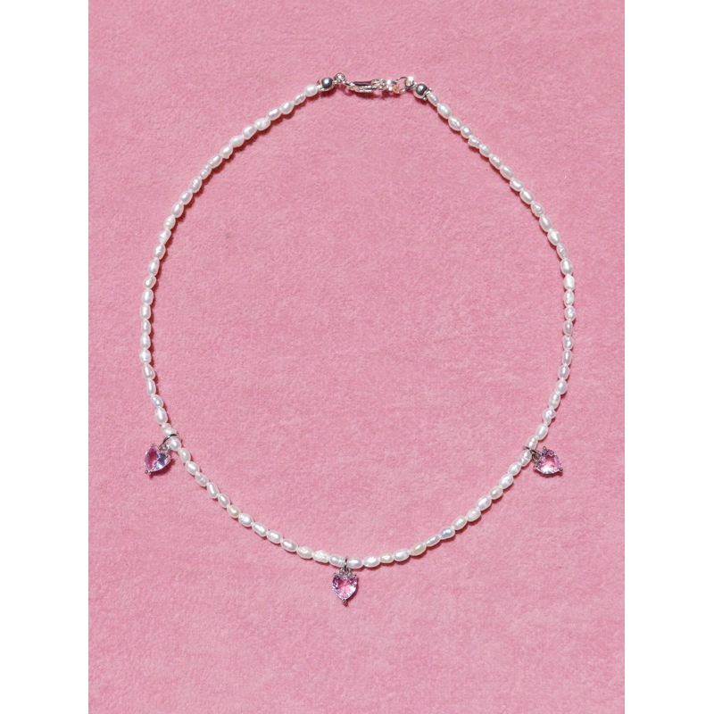Valleydarley – สร้อยคอ petite triple couer pearl necklace ราคา ถูกที่สุด ดีลบีเคเค แกลเลอรีภาพที่ 2