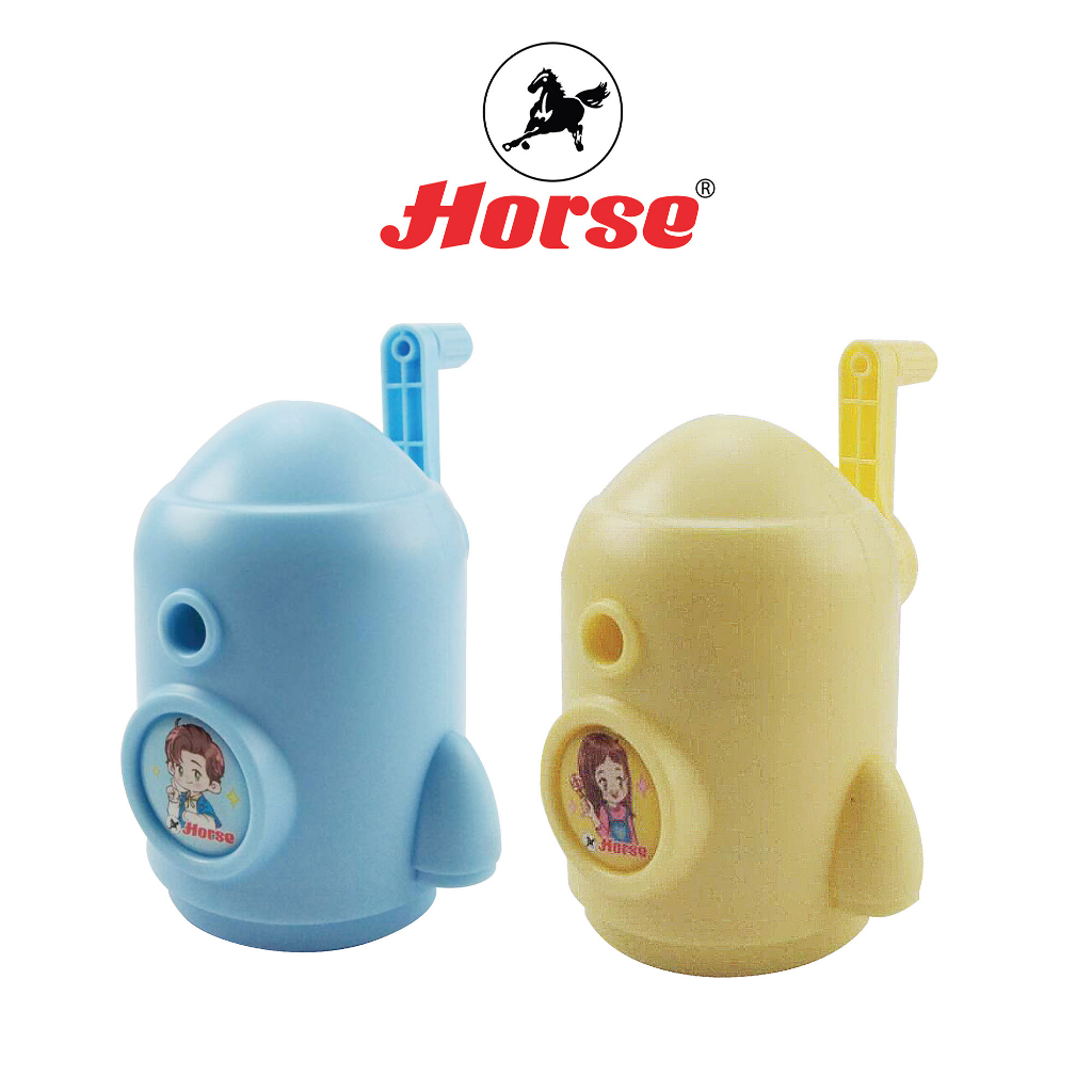 Horse (ตราม้า) เครื่องเหลาดินสอ สีพลาสเทล NEW H-238 ตราม้า จำนวน 1 ตัว