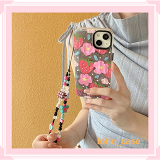 🎁ส่งของขวัญ🎁เคสไอโฟน สำหรับ 11 13 for iPhone Case 14 12 Pro Max แฟชั่น เรียบง่าย โซ่มุก กันกระแทก ปกป้อง เคสโทรศัพท์