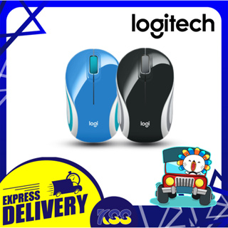 เม้าไร้สาย เมาส์ไม่มีสายคุณภาพดี LOGITECH WIRELESS MOUSE MINI M187 DPI 1000 เปิดบิล Vat ได้