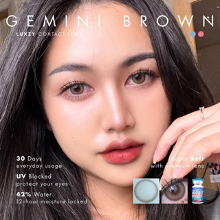 Luxzy lens Mini Gemini Brown/Gray ค่าสายตา 0.00-600