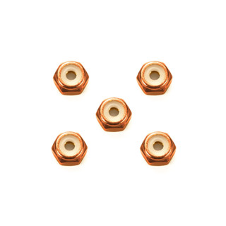 95556  TAMIYA Mini 4WD  2mm Aluminum Lock Nut (Orange, 5pcs.)