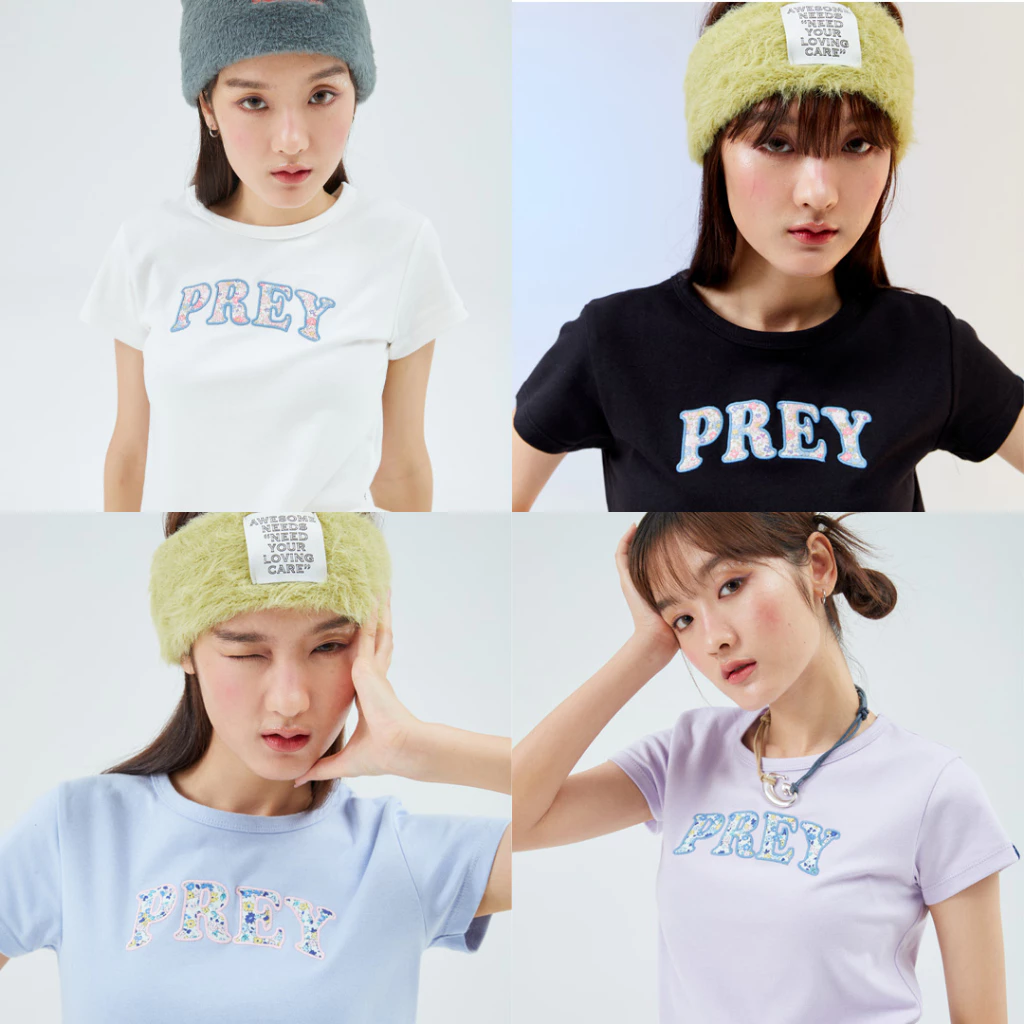 prey เสื้อยืด blossom logo babytee