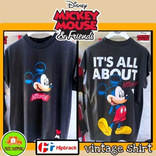 เสื้อ ลายMickey mouse วินเทจ สีดำฟอกเฟด (MPA-012)