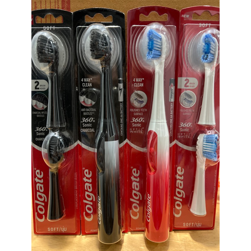แปรงสีฟันไฟฟ้าคอลเกต360โซนิคชาร์โคลColgate