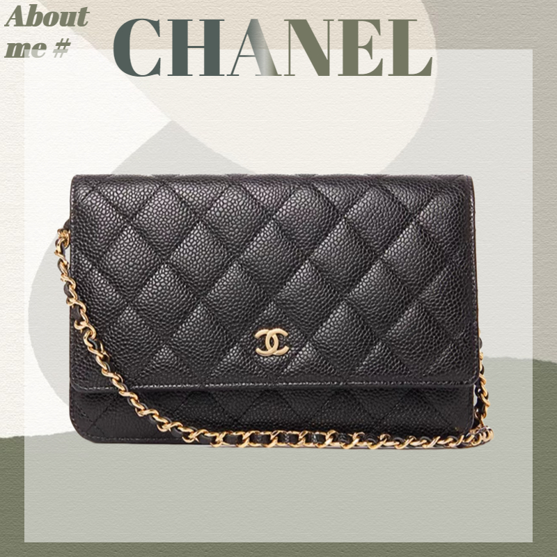 ⚡[พร้อมส่ง]  Chanel WOC Caviar Chain Bag LE Boy Chain Bag Ladies Messenger Bag 🎁 พิเศษเวลาจำกัด