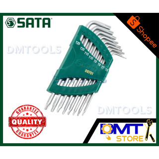 SATA ชุดประแจหกเหลี่ยมหัวทอร์ค 8 ชิ้น/ชุด รุ่น 09701