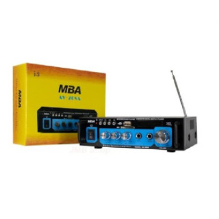 MBA แอมป์ เครื่องขยายเสียง MINI Amplifier รุ่น AV-268A/i3 มีบลูทูธในตัว USB/FM/SD การ์ด ใช้งานได้ 2 ระบบ AC/DC