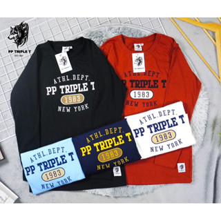 เสื้อแขนยาว PP TRIPLE T.1983 No.PT001 หญิงชายใส่ได้S-4xl