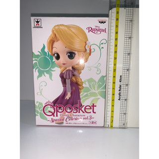 Qposket Special Coloring vol.3 ฐานสีทอง - Rapunzel แท้ มือ 1 มุมกล่องบุบเล็กน้อย