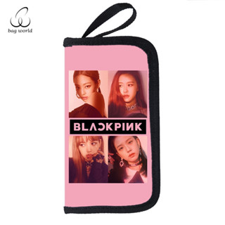 Bag World BLACKPINK กระเป๋าสตางค์ศูนย์สองด้านบัตรประจำตัวใหม่กระเป๋า