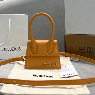 พรี​ ราคา5000 Jacquemus̶ 2102 หนังแท้ ไซส์​เล็ก mini กระเป๋าถือ กระเป๋าสะพายข้าง กระเป๋าสะพายไหล่12x8x5cm